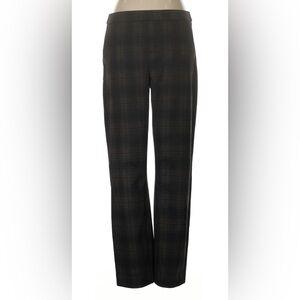 NWT Liverpool Black and Brown Plaid Trousers. Sz 10/30.